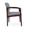 Lesro Lenox Wood Wide Guest Chair Wood Frame, Mahogany, RS Rain Song Upholstery LW1201 - alternate 2